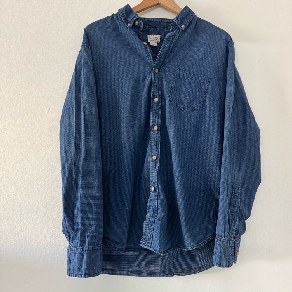 J. Crew Indigo Button-Down Shirt Pocket